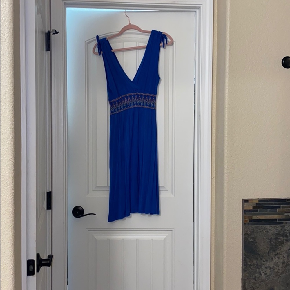 Beautiful bright blue dress